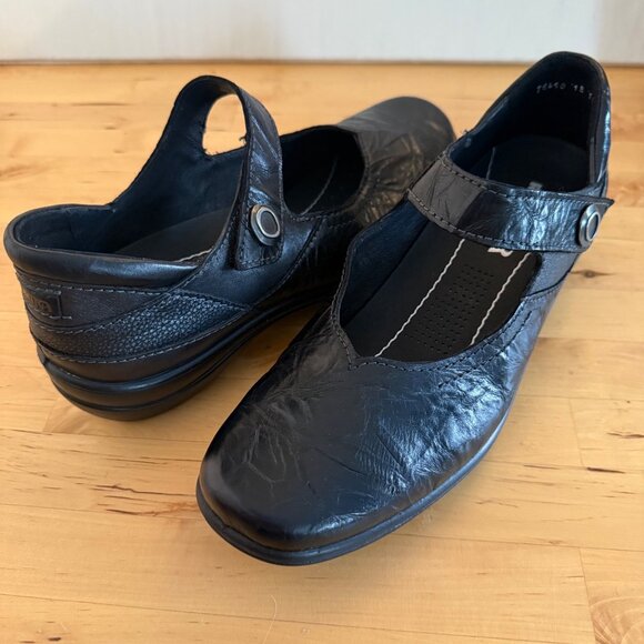 SIZE 10 41 Romika Cassie 50 Womens Black Leather Mary Jane Shoes - Picture 2 of 11